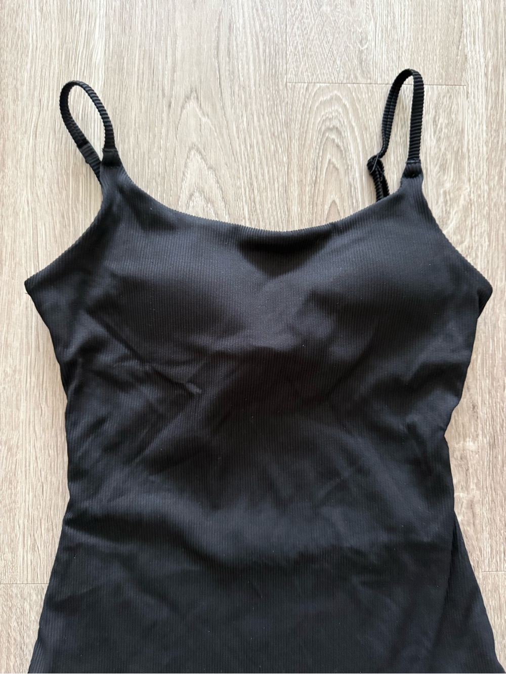 aerie Black Ribbed One-Piece Swimsuit - Picture 5 of 9